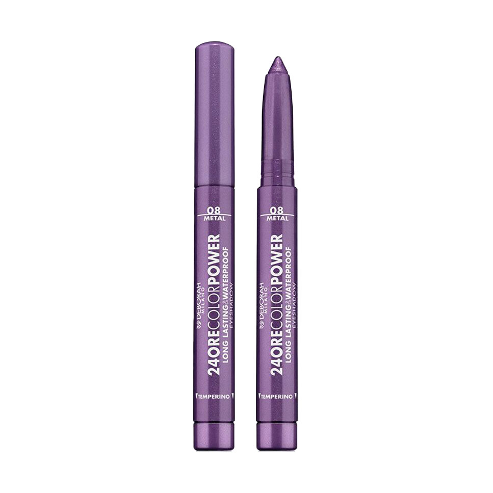 Тіні-олівець для очей Deborah 24Ore Color Power Eyeshadow 08 Deep Purple, 1.4 г